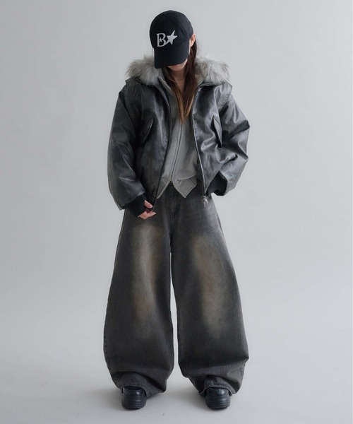 EPNK（イーピーエヌケー）の「Structured Bomber Zip Jacket / ストラクチャーボンバージップジャケット（ブルゾン・メンズ・ブラウン/ブラック・SMALL/MEDIUM/LARGE）」の17枚目の写真