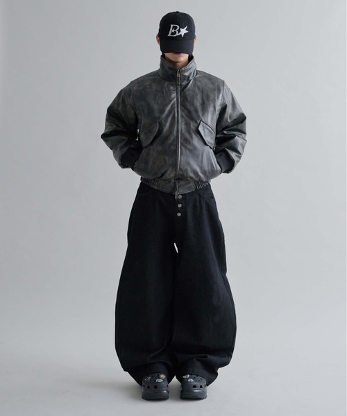 EPNK（イーピーエヌケー）の「Structured Bomber Zip Jacket / ストラクチャーボンバージップジャケット（ブルゾン・メンズ・ブラウン/ブラック・SMALL/MEDIUM/LARGE）」の9枚目の写真