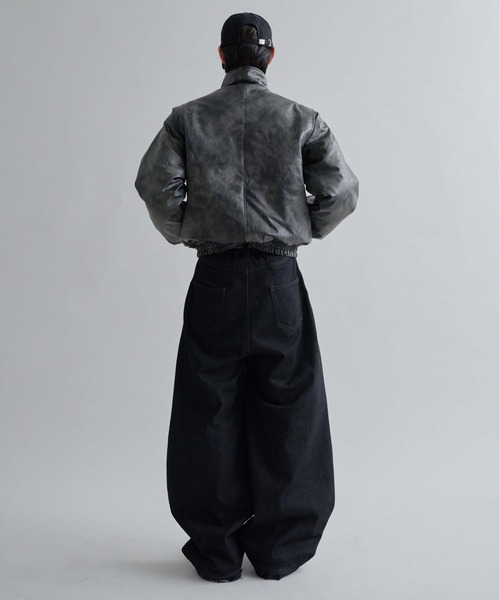 EPNK（イーピーエヌケー）の「Structured Bomber Zip Jacket / ストラクチャーボンバージップジャケット（ブルゾン・メンズ・ブラウン/ブラック・SMALL/MEDIUM/LARGE）」の12枚目の写真