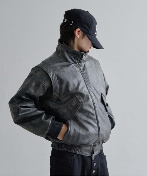 Structured Bomber Zip Jacket / ストラクチャーボンバージップ