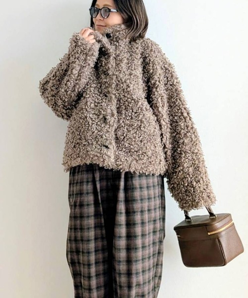 notch.(ノッチ)の「【 notch. by yui 】プードルファージャケット(ブルゾン・レディース・アイボリー/ブラウン/ベージュ/ブラック・M)」の18枚目の写真