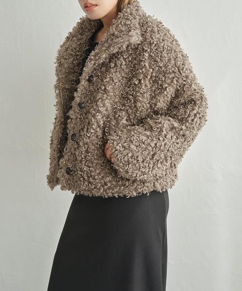 notch.(ノッチ)の「【 notch. by yui 】プードルファージャケット(ブルゾン・レディース・アイボリー/ブラウン/ベージュ/ブラック・M)」の21枚目の写真