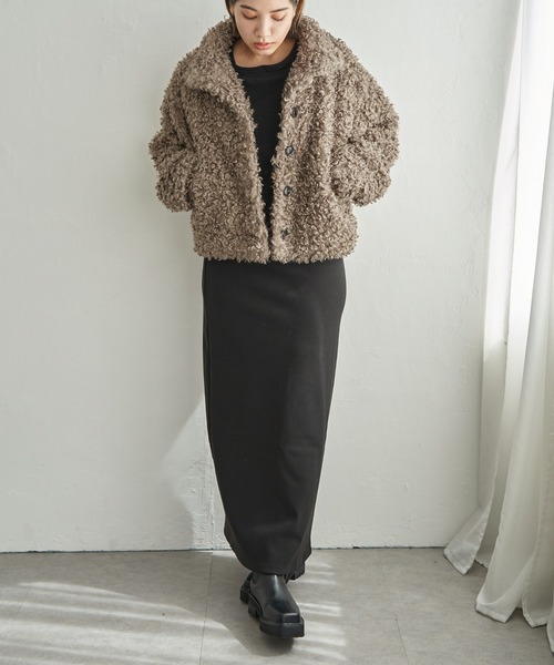 notch.(ノッチ)の「【 notch. by yui 】プードルファージャケット(ブルゾン・レディース・アイボリー/ブラウン/ベージュ/ブラック・M)」の22枚目の写真