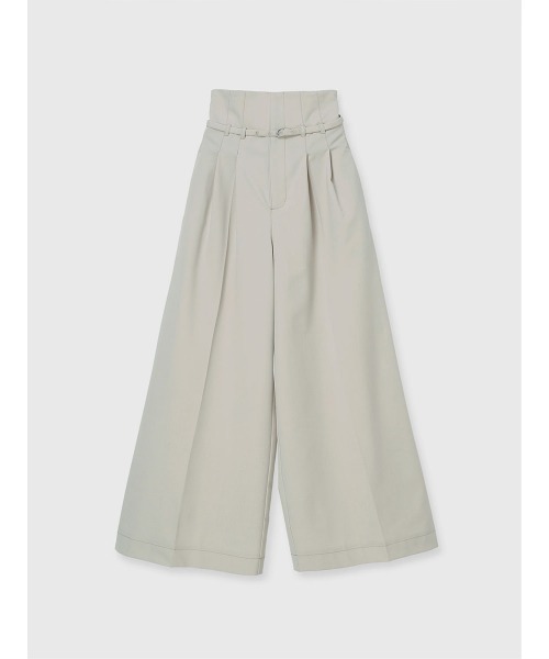 anuans(アニュアンス)の「ベルテッドハイウエストパンツ(スラックス・レディース・ライトベージュ/ベージュ・SMALL/MEDIUM)」の20枚目の写真