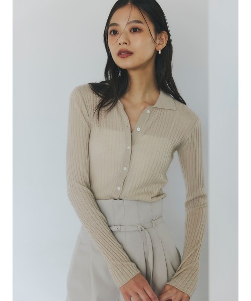 anuans(アニュアンス)の「ベルテッドハイウエストパンツ(スラックス・レディース・ライトベージュ/ベージュ・SMALL/MEDIUM)」の7枚目の写真