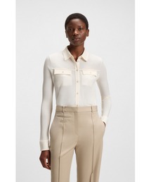 BOSS（ボス）の「スリムフィットブラウス マットジャージー（シャツ/ブラウス）」