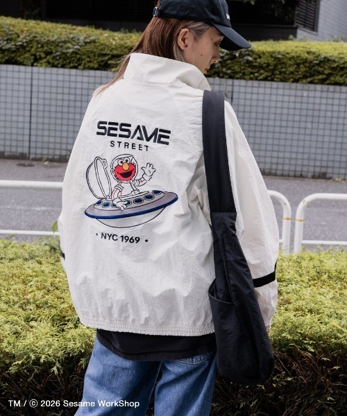 SESAME STREET（セサミストリート）の「【MARS COLLECTION】トラックジャケット（ブルゾン・レディース・ブラック/ホワイト・F）」の6枚目の写真