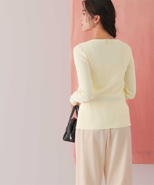 titivate(ティティベイト)の「メニー釦リブニットカーディガン(カーディガン/ボレロ・レディース・ダークグレー/ブルー/グリーン/ブラウン/ピンク/アイボリー・S/M/L)」の11枚目の写真