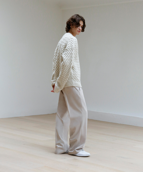 SIGNATURE（シグネチャ）の「ツーピンタックワイドスラックス[アイボリー]（スラックス・レディース・その他・MEDIUM/LARGE/X-LARGE/SMALL）」の5枚目の写真