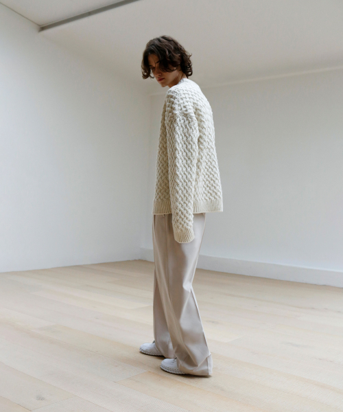 SIGNATURE（シグネチャ）の「ツーピンタックワイドスラックス[アイボリー]（スラックス・レディース・その他・MEDIUM/LARGE/X-LARGE/SMALL）」の6枚目の写真