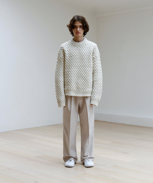 SIGNATURE（シグネチャ）の「ツーピンタックワイドスラックス[アイボリー]（スラックス・レディース・その他・MEDIUM/LARGE/X-LARGE/SMALL）」の10枚目の写真