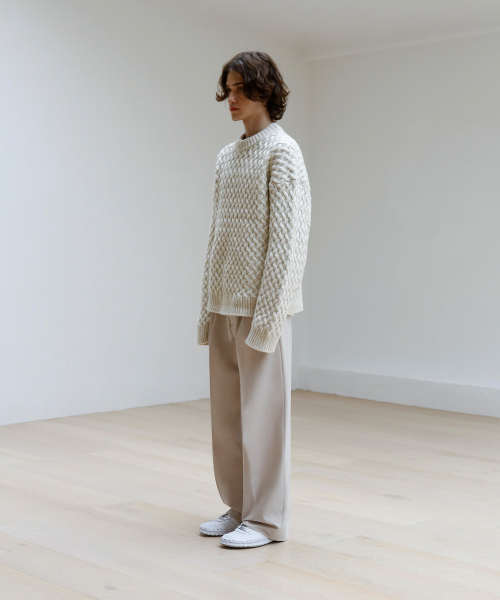 SIGNATURE（シグネチャ）の「ツーピンタックワイドスラックス[アイボリー]（スラックス・レディース・その他・MEDIUM/LARGE/X-LARGE/SMALL）」の11枚目の写真