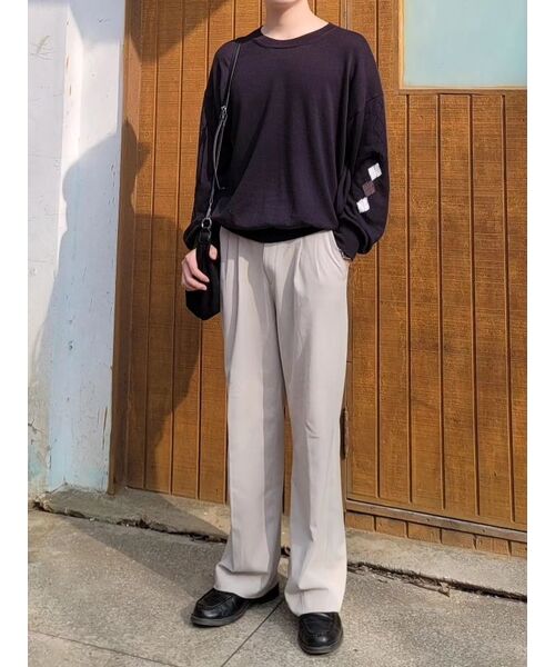 SIGNATURE（シグネチャ）の「ツーピンタックワイドスラックス[アイボリー]（スラックス・レディース・その他・MEDIUM/LARGE/X-LARGE/SMALL）」の21枚目の写真