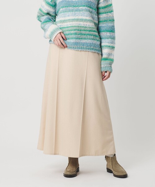 セール】毛ポリエステル フランネル プレスフレアスカート（スカート