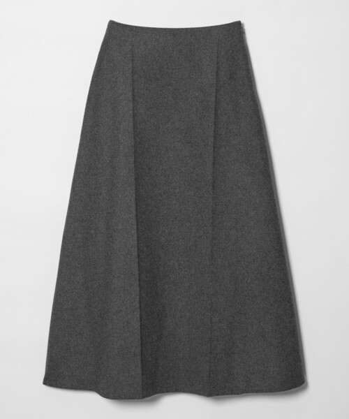 BEAUTY&YOUTH UNITED ARROWS（ビューティーアンドユースユナイテッドアローズ）の「毛ポリエステル フランネル プレスフレアスカート（スカート・レディース・オフホワイト/グレー系・S/M）」の12枚目の写真