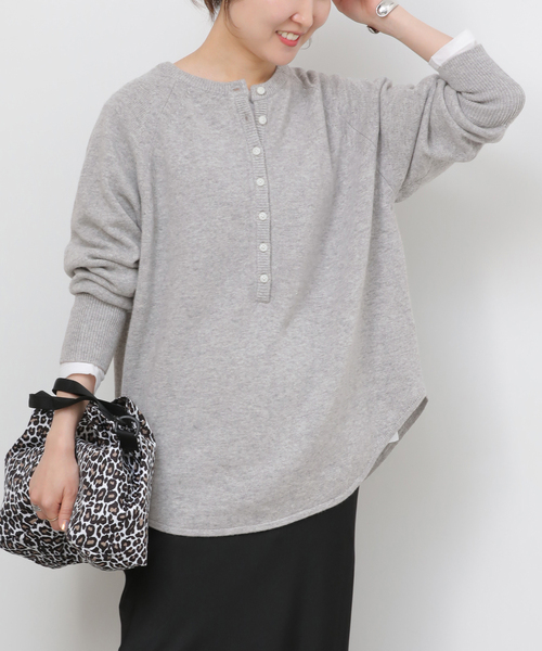 追加》ウールミックス2WAYビッグプルオーバー（ニット/セーター