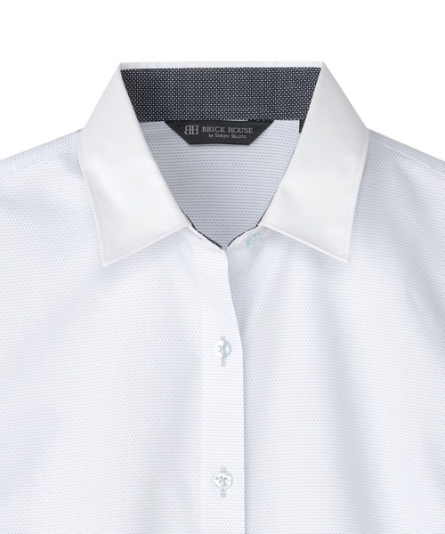 TOKYO SHIRTS（トウキョウシャツ）の「形態安定ノンアイロン レギュラー 長袖ビジネスワイシャツ（ビジネスシャツ・レディース・ブルー・S/M/L/LL）」の3枚目の写真