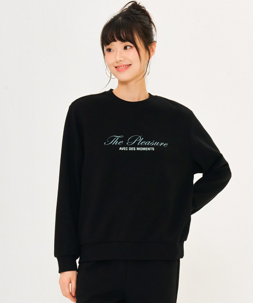 CHASECULT(チェイスカルト)の「女性レタリングマンツーマン-ブラック(スウェット・レディース・ブラック・90/85)」の4枚目の写真