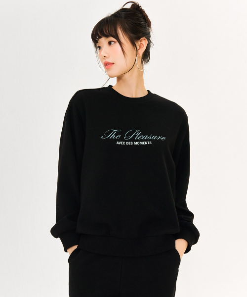 CHASECULT(チェイスカルト)の「女性レタリングマンツーマン-ブラック(スウェット・レディース・ブラック・90/85)」の5枚目の写真