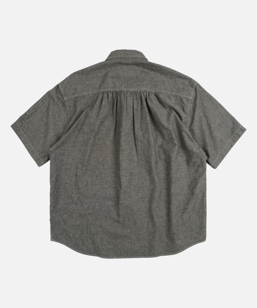 FRIZMWORKS(フリズムワークス)の「CHAMBRAY WORK HALF SHIRT _ BLACK(シャツ/ブラウス・メンズ・その他・MEDIUM/SMALL/LARGE/X-LARGE)」の2枚目の写真