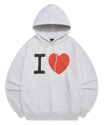 I LOVE HOODIE [MELANGE GRAY]