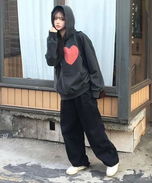 Retriever Club（レトリーバークラブ）の「I LOVE HOODIE [MELANGE GRAY]（パーカー・レディース・その他・SMALL/MEDIUM/LARGE/X-LARGE）」の17枚目の写真
