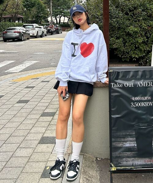 Retriever Club（レトリーバークラブ）の「I LOVE HOODIE [MELANGE GRAY]（パーカー・レディース・その他・SMALL/MEDIUM/LARGE/X-LARGE）」の13枚目の写真