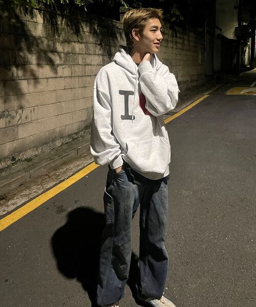Retriever Club（レトリーバークラブ）の「I LOVE HOODIE [MELANGE GRAY]（パーカー・レディース・その他・SMALL/MEDIUM/LARGE/X-LARGE）」の4枚目の写真