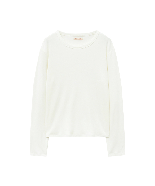 VANONE ATELIER(バノンアトリエ)の「A3552 エッセンシャルボートネックTシャツ_ホワイト(Tシャツ/カットソー・レディース・ホワイト・FREE)」の2枚目の写真