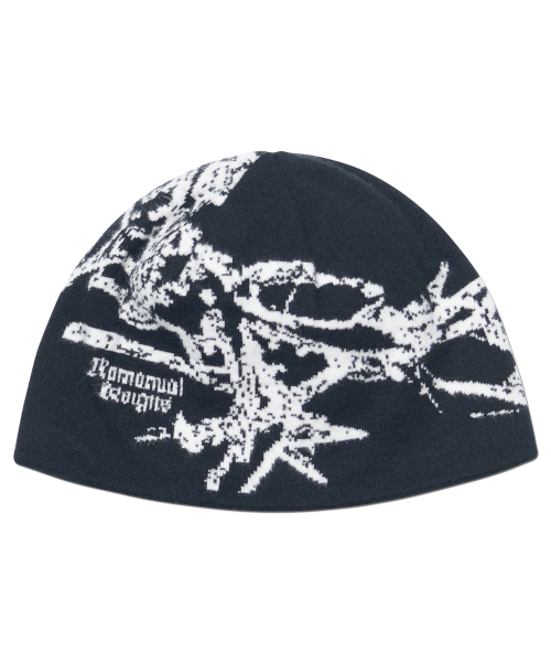NOMANUAL(NOMANUAL)の「GRAPHIC JACQUARD BEANIE - BLACK(ニットキャップ/ビーニー・レディース・その他・FREE)」の1枚目の写真