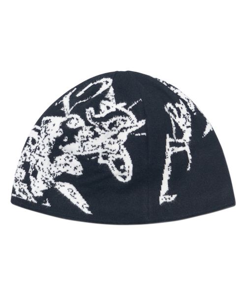 NOMANUAL(NOMANUAL)の「GRAPHIC JACQUARD BEANIE - BLACK(ニットキャップ/ビーニー・レディース・その他・FREE)」の2枚目の写真