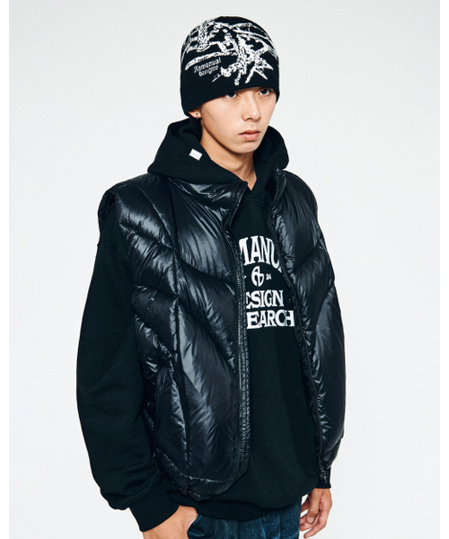 NOMANUAL(NOMANUAL)の「GRAPHIC JACQUARD BEANIE - BLACK(ニットキャップ/ビーニー・レディース・その他・FREE)」の3枚目の写真