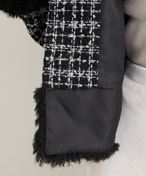 natural couture（ナチュラルクチュール）の「【WEB限定】シャギーファーツイードジャケット（その他アウター・レディース・レッド系その他/ブラック系その他/ブラウン系その他・FREE）」の17枚目の写真