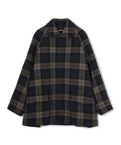 セール】OVER MIDI CHECK COAT オーバー ミディ チェック コート