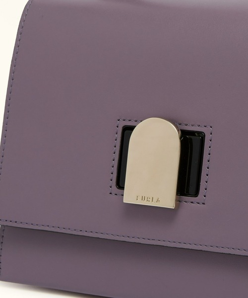 FURLA（フルラ）の「フルラ エマ ハンドバッグ ミニ（ハンドバッグ・レディース・チャコールグレー/モーブ系・ONE SIZE）」の9枚目の写真