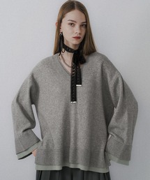 HARE（ハレ）の「ハイショクレイヤーVネックニット(HARE)（ニット/セーター）」