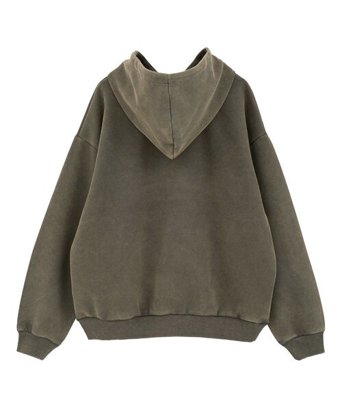 CRAFT STANDARD BOUTIQUE（クラフトスタンダードブティック）の「スノーウォッシュボンディング裏毛カレッジパーカー（パーカー・メンズ・ブラウン/ブラック/グレイッシュベージュ・M/L/XL）」の10枚目の写真