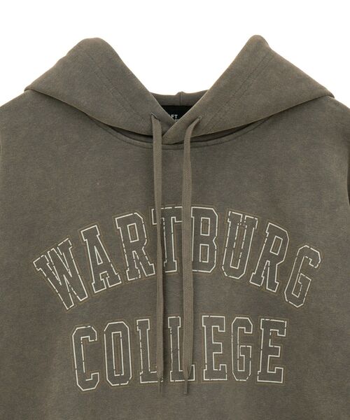 CRAFT STANDARD BOUTIQUE（クラフトスタンダードブティック）の「スノーウォッシュボンディング裏毛カレッジパーカー（パーカー・メンズ・ブラウン/ブラック/グレイッシュベージュ・M/L/XL）」の11枚目の写真