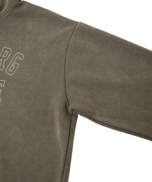 CRAFT STANDARD BOUTIQUE（クラフトスタンダードブティック）の「スノーウォッシュボンディング裏毛カレッジパーカー（パーカー・メンズ・ブラウン/ブラック/グレイッシュベージュ・M/L/XL）」の16枚目の写真