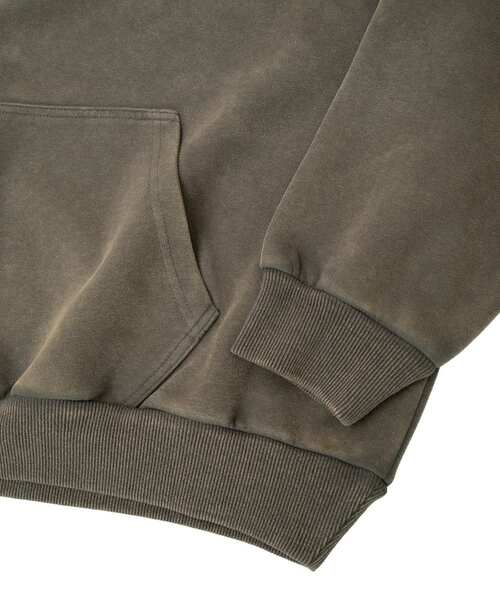 CRAFT STANDARD BOUTIQUE（クラフトスタンダードブティック）の「スノーウォッシュボンディング裏毛カレッジパーカー（パーカー・メンズ・ブラウン/ブラック/グレイッシュベージュ・M/L/XL）」の17枚目の写真