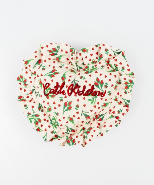 Cath Kidston（キャスキッドソン）の「ハートフリルポーチチャーム（チャーム・レディース・イエロー/パープル/レッド/ピンク/ライトグリーン/サックスブルー/アイボリー/ブラック・FREE）」の2枚目の写真