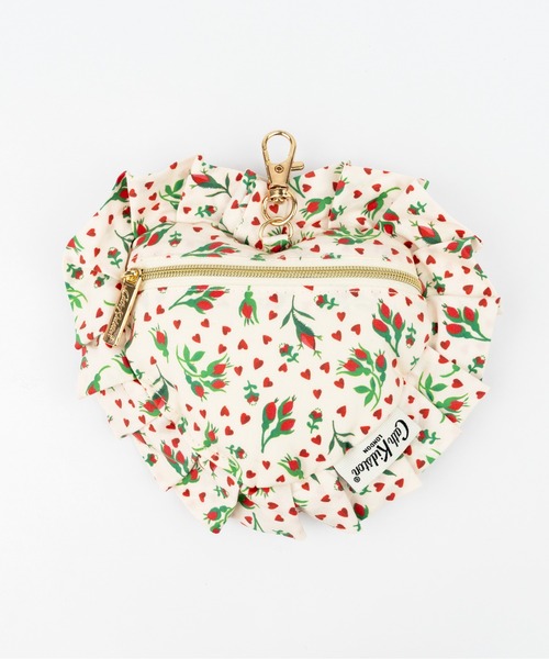 Cath Kidston（キャスキッドソン）の「ハートフリルポーチチャーム（チャーム・レディース・イエロー/パープル/レッド/ピンク/ライトグリーン/サックスブルー/アイボリー/ブラック・FREE）」の10枚目の写真