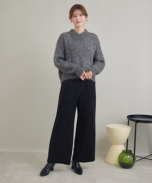 KATHARINE ROSS（キャサリンロス）の「【KATHARINE ROSS】ラメフェザーネップVプルオーバー（ニット/セーター・レディース・グレー/オフホワイト/ブルー・FREE）」の11枚目の写真