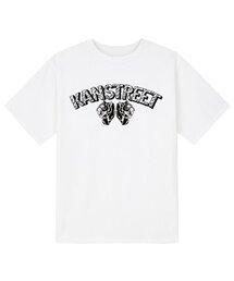 KTW0172 レタリングタイガー半袖Tシャツ - ホワイト