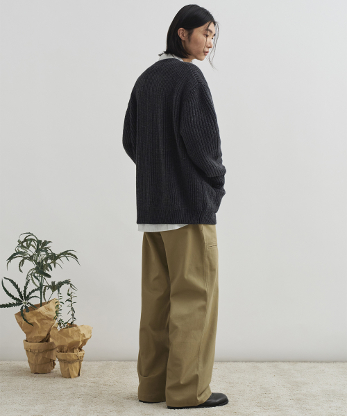 DRAW FIT(ドローフィット)の「ワイドパティグチノパンツ【BEIGE】(その他パンツ・メンズ・その他・MEDIUM/LARGE/X-LARGE)」の3枚目の写真