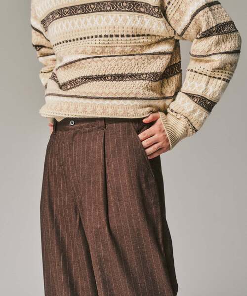 417 EDIFICE（フォーワンセブンエディフィス）の「【WOOSTEDLIKE】ワイドイージースラックス（スラックス・メンズ・チャコールグレー/ブラック系その他/ブラック/ブラウン/ネイビー・SMALL/MEDIUM/LARGE）」の17枚目の写真