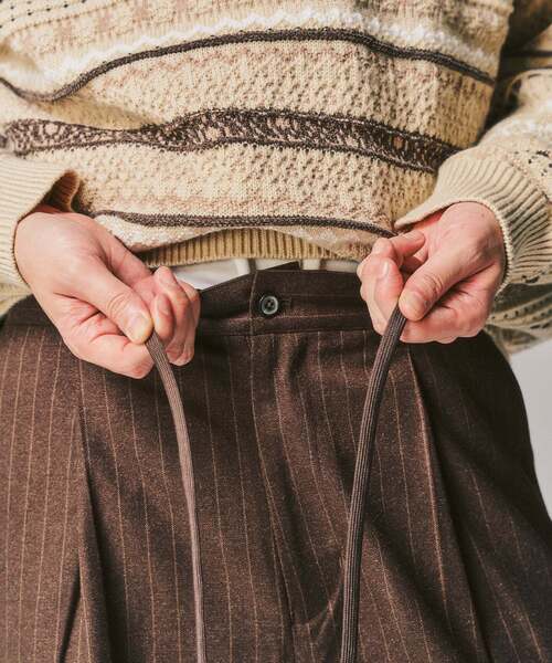 417 EDIFICE（フォーワンセブンエディフィス）の「【WOOSTEDLIKE】ワイドイージースラックス（スラックス・メンズ・チャコールグレー/ブラック系その他/ブラック/ブラウン/ネイビー・SMALL/MEDIUM/LARGE）」の19枚目の写真