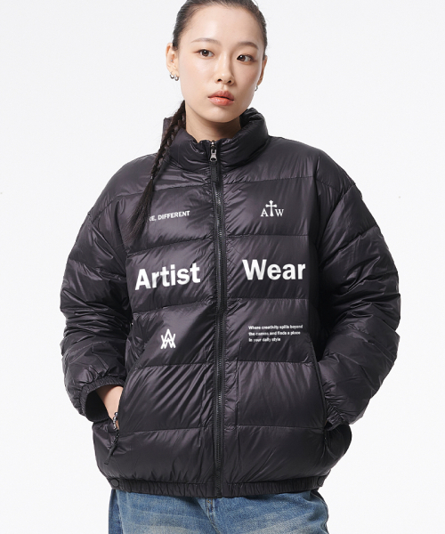 ARTISTWEAR(アーティストウェア)の「ユニティ オーバーサイズ ライトダウンパディング(ダウンジャケット/コート・レディース・その他・MEDIUM/LARGE/X-LARGE/SMALL)」の4枚目の写真