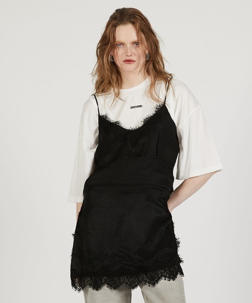 PRANK PROJECT（プランクプロジェクト）の「レーススリップドレス（キャミソール・レディース・ホワイト/ブラック・FREE）」の2枚目の写真