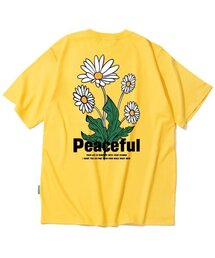 ピースフルデイジーバンドルグラフィックTシャツ - イエロー